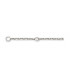Bracelet identité bébé Or blanc - Forçat - 1,65 mm